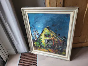 Antoon Kruysen - olie op doek - boerenhoeve 1955, gesigneerd kopen? Bied vanaf 195!