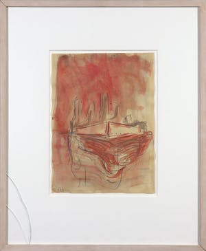 Frank van den Broeck - Pastelkrijt, Zonder titel - Ingelijst kopen? Bied vanaf 150!