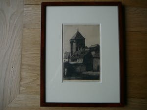 Johannes Graadt van Roggen - ets Porte du Pont te Moret-sur-Loing kopen? Bied vanaf 65!