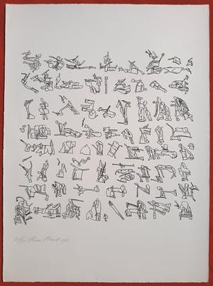 Henri Plaat - Figuren, litho kopen? Bied vanaf 45!