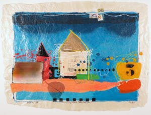 Theo Koster - Zeefdruk en collage, India I (Groot) kopen? Bied vanaf 1!
