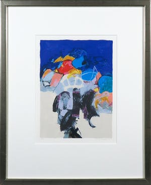 Henk van Vessem - Zeefdruk, Zonder titel - Ingelijst kopen? Bied vanaf 1!