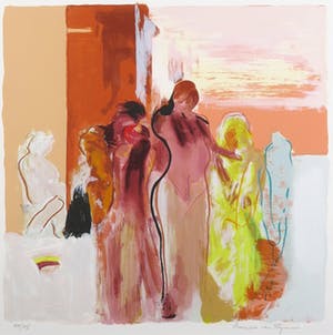 Monica van Rijn - Zeefdruk, Bathhouse - Ingelijst kopen? Bied vanaf 1!