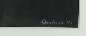 Wim Strijbosch - Gouache, Zonder titel - Ingelijst kopen? Bied vanaf 1!
