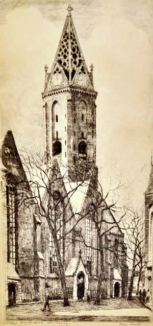 Jan Sirks - Groote Kerk Den Haag 056-JS verkocht voor € 35!