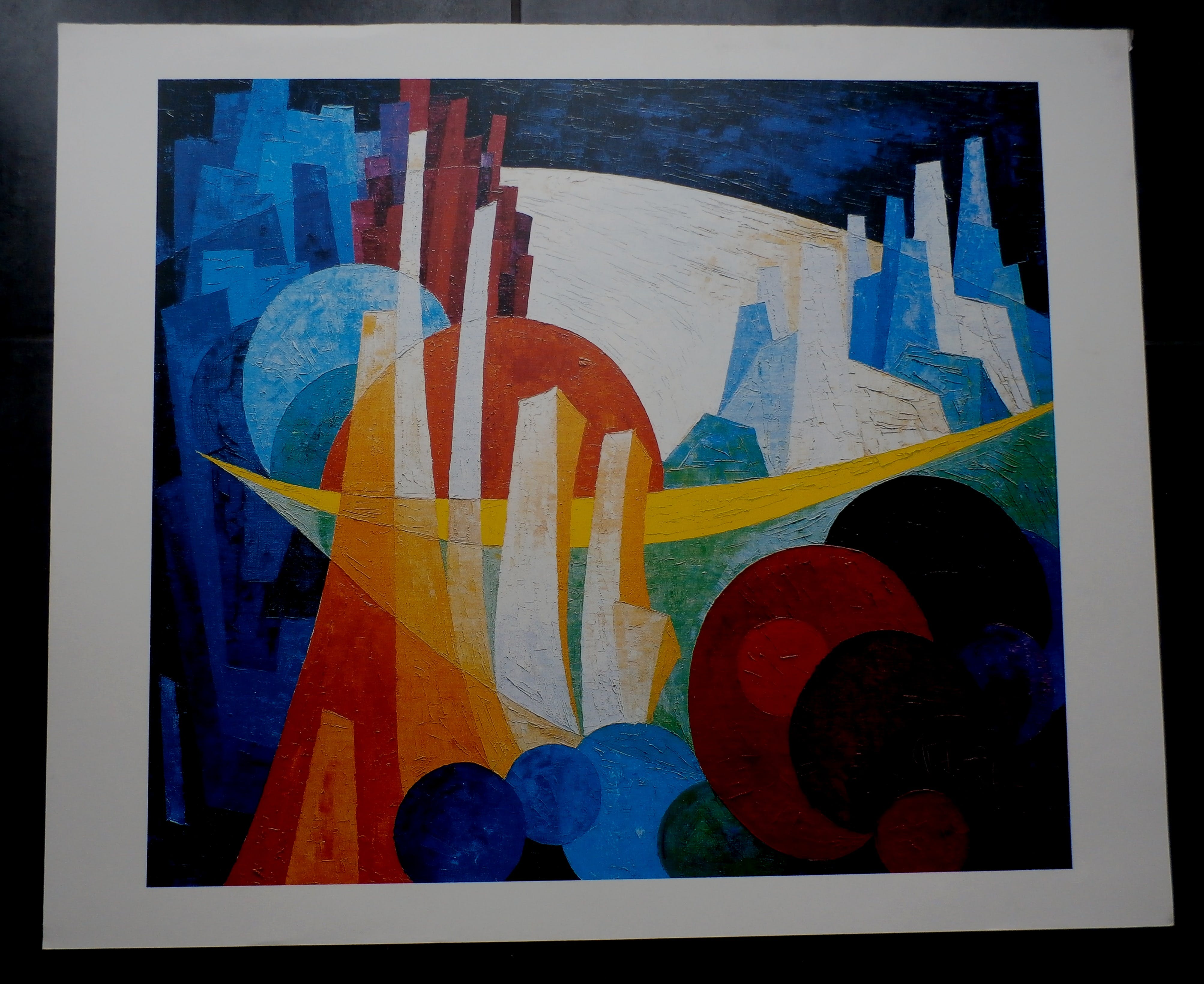 Frits Vogel - Zeefdruk: geometrische compositie kopen? Bied vanaf 40!