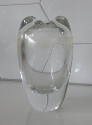 Floris Meydam - voor Royal Leerdam - Dubbelwandig blank glazen vaasje kopen? Bied vanaf 15!