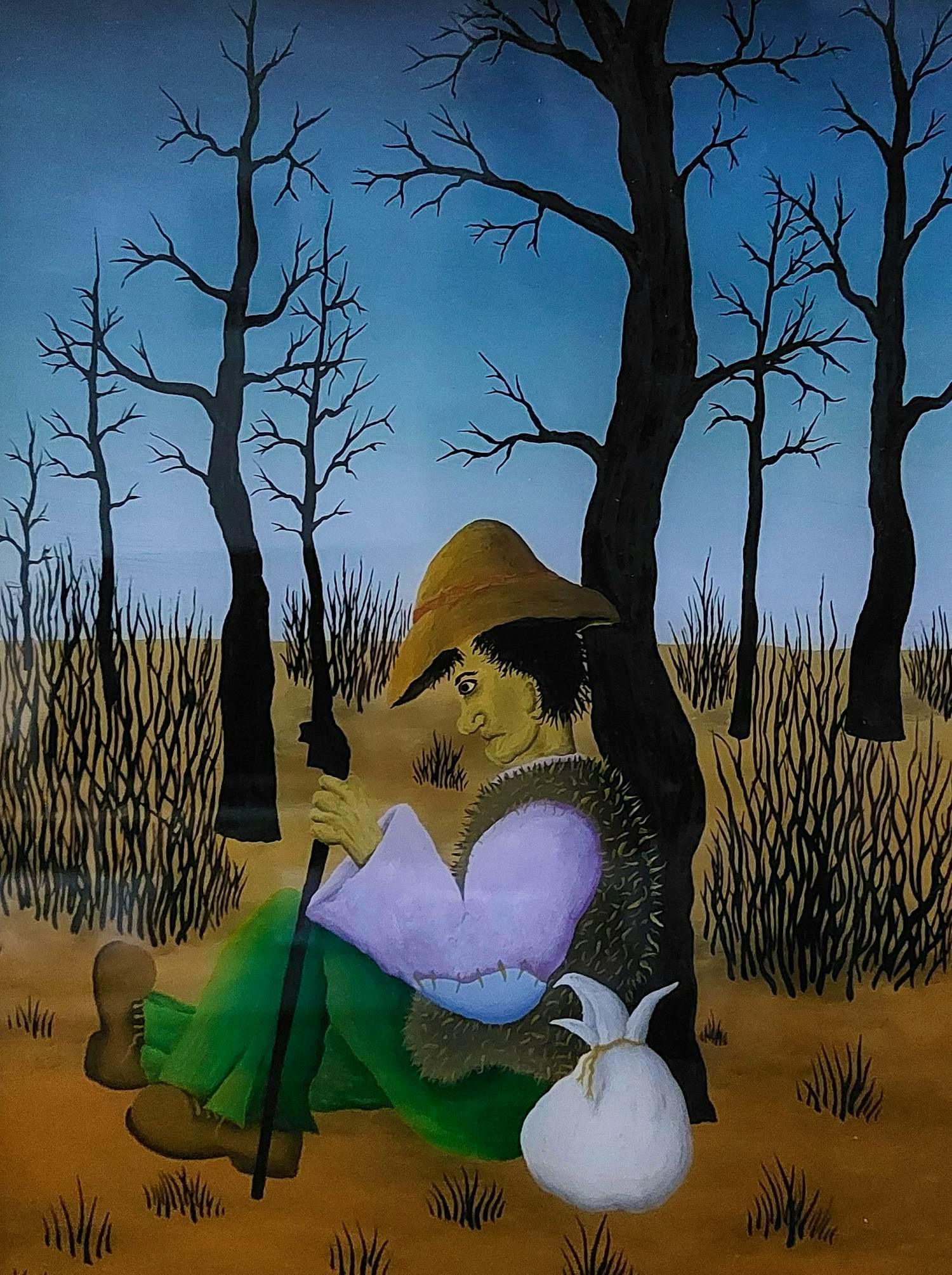 Franjo Vujcec - Rustende wandelaar met knapzak kopen? Bied vanaf 100!