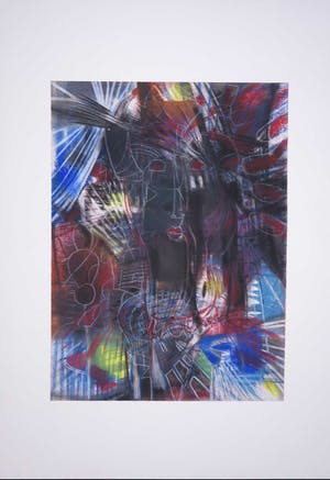 Theo van der Nahmer - Pastel/krijt op papier, Vrouw II kopen? Bied vanaf 35!