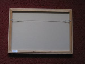 Katja Stam - Karakteristieke houtskool op papier "bamboe stokken" gesigneerd 1994 kopen? Bied vanaf 30!