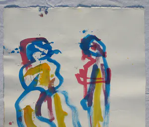 Anton Heyboer - Acrylverf , Man en Vrouw – ca. 1985 kopen? Bied vanaf 130!