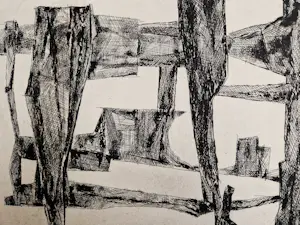 Odon Koch - Zwitsers beeldhouwer en graficus - monochrome Ets - oplage 200 - gesigneerd kopen? Bied vanaf 40!