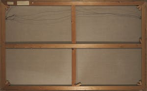 Piet van Mook - Olieverf op doek, Drie figuren in boot - Ingelijst (Zeer groot) kopen? Bied vanaf 200!