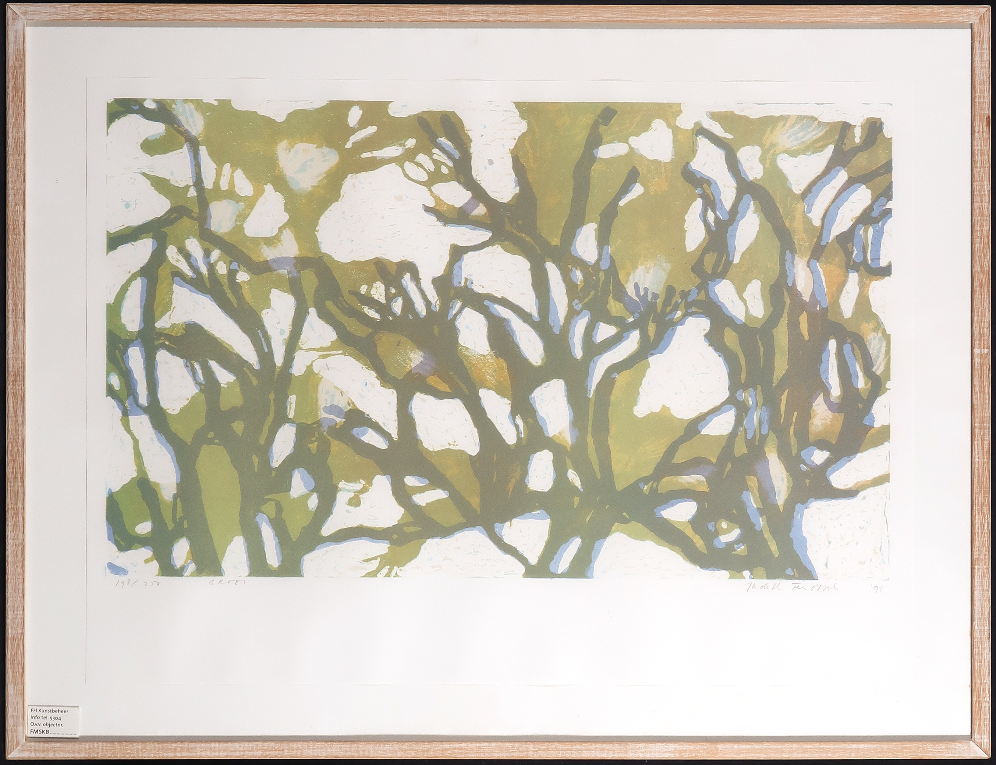 Judith ten Bosch - Litho, Groei - Ingelijst kopen? Bied vanaf 1!