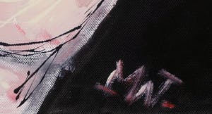 Martin van Wordragen - Olieverf op doek, Puber met masker - Ingelijst kopen? Bied vanaf 150!