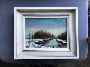 Niet of onleesbaar gesigneerd - Brug over water kopen? Bied vanaf 1!