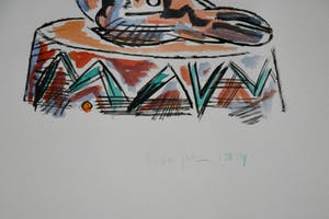 Arie van Geest - # ZONDER TITEL # gesigneerd, 1989, mint in lijst kopen? Bied vanaf 425!