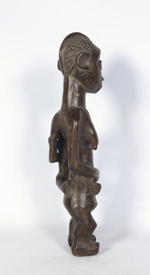 Yoruba - Houten beeld van moeder met kind op heup kopen? Bied vanaf 1!