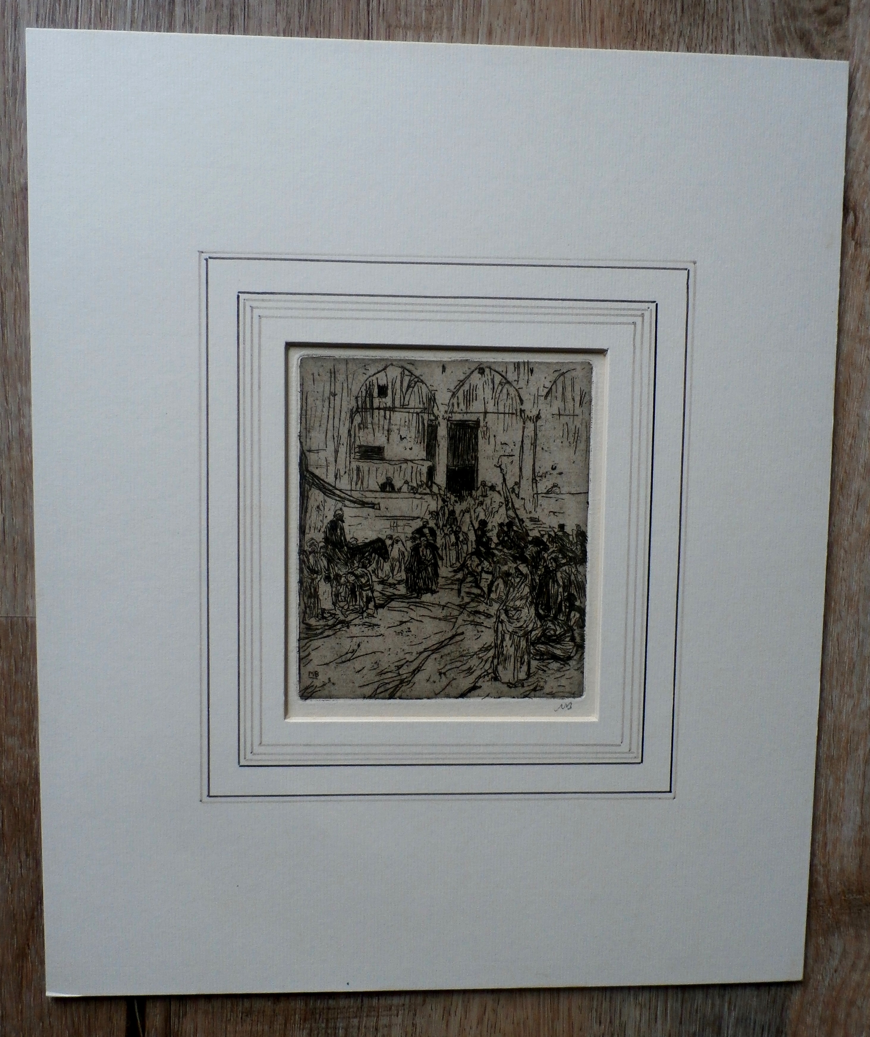 Marius Bauer - ets: Optocht - 1888 kopen? Bied vanaf 100!