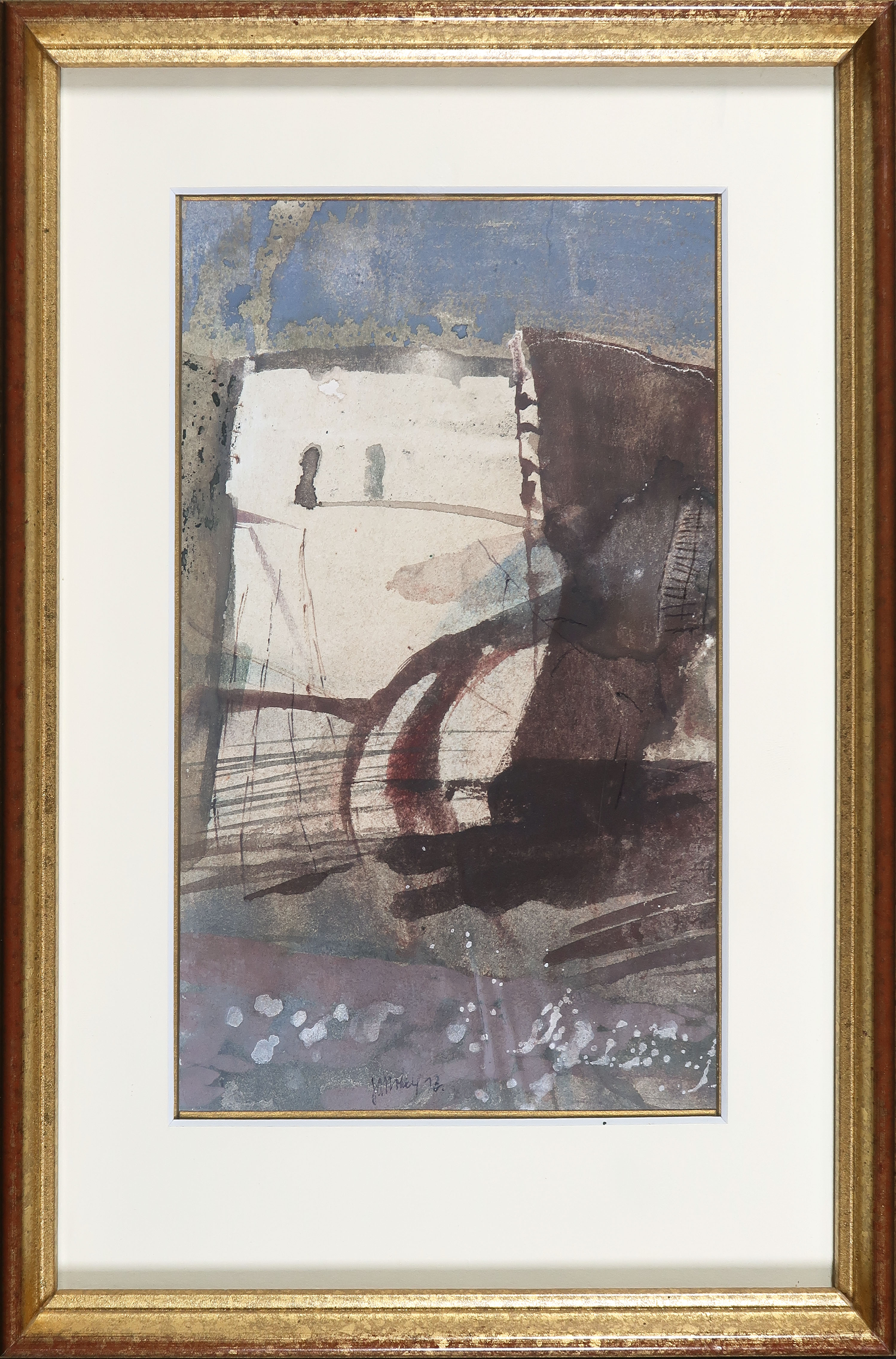 Jan van Heel - Aquarel, Budapest - Ingelijst verkocht voor € 250!