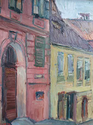 Wim Motz - Straatje Rotterdam 1974 kopen? Bied vanaf 750!