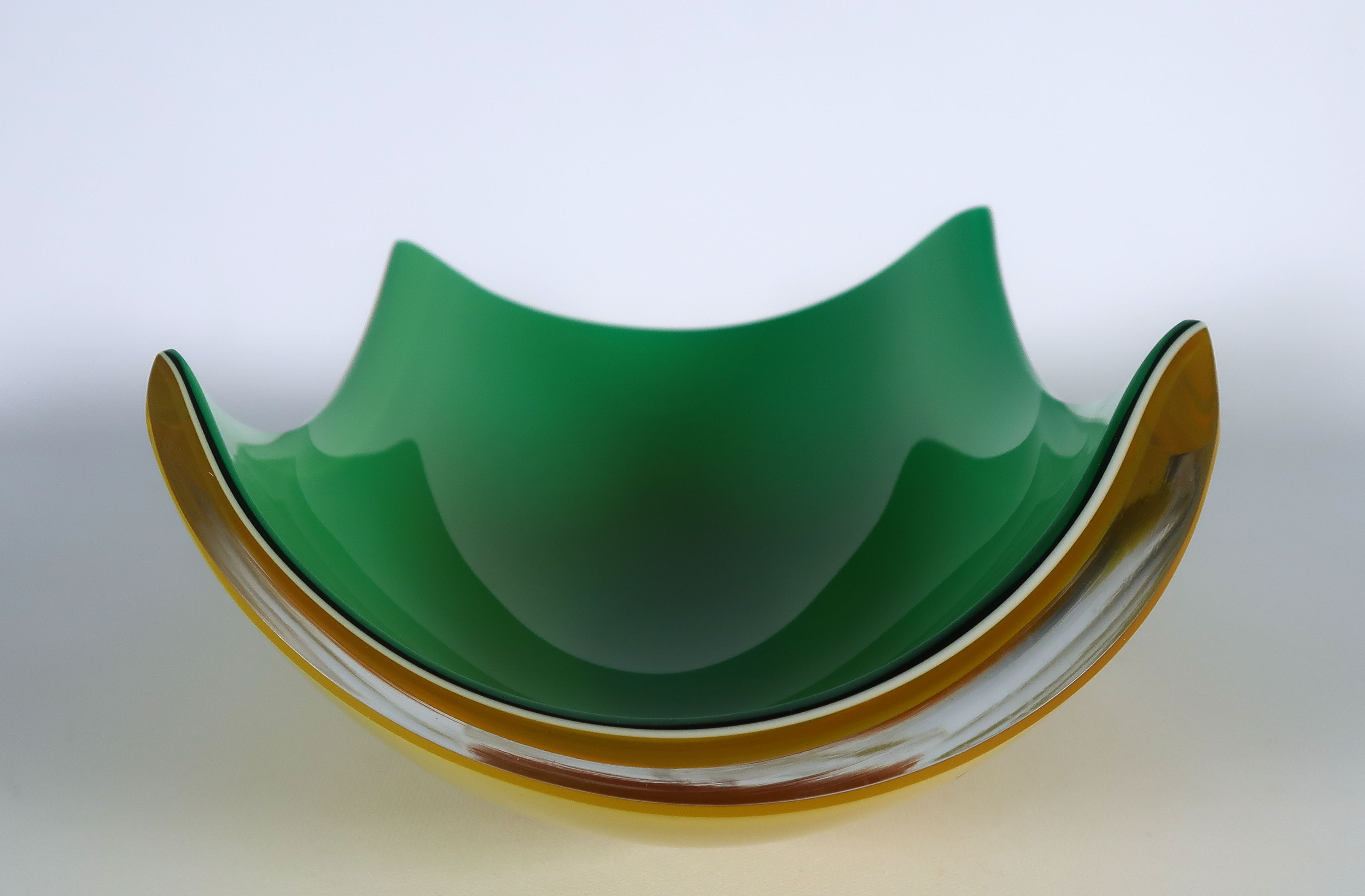 Mazzega - Glas, Groen en gele schaal kopen? Bied vanaf 50!