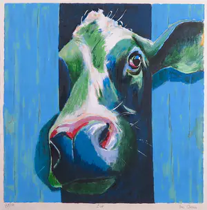 Theo Onnes - Zeefdruk, Eva - Ingelijst kopen? Bied vanaf 50!