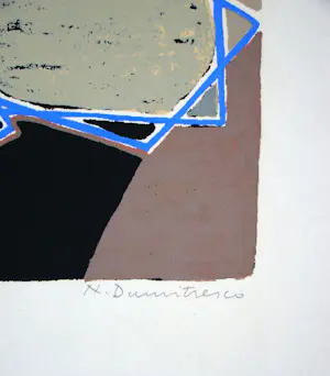Natalia Dumitresco - Composition abstrait - Originele zeefdruck - 1954 kaufen? Bieten Sie von 140!
