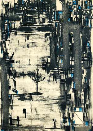 Maria Elena Vieira da Silva - zonder titel (prent 190) verkocht voor € 65!