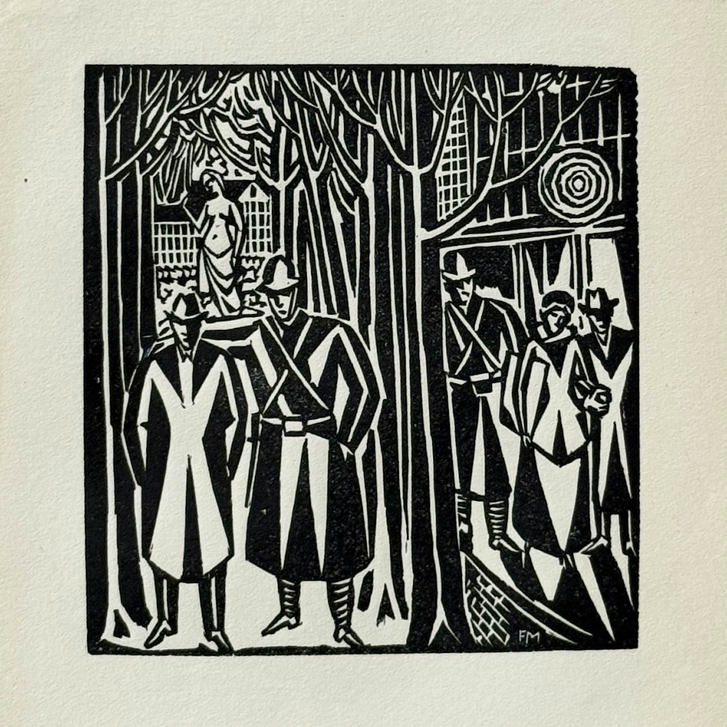 Frans Masereel - Gendarme /Polizei. Original-Holzschnitt 1920 kopen? Bied vanaf 40!
