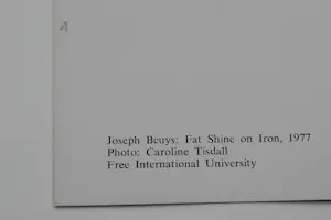Joseph Beuys - "Fat Shine on Iron"1977 , Motiv 1, signiert kopen? Bied vanaf 90!