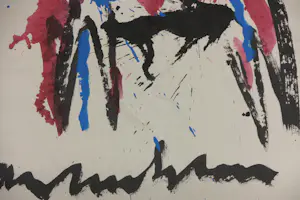 Anton Heyboer - Oost-indische inkt en acryl op dik papier, Koe kopen? Bied vanaf 250!