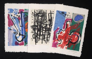 Corneille - Uitgave met 5 zeefdrukken en gedicht van Bert Schierbeek, Een schedel vol stem kopen? Bied vanaf 300!