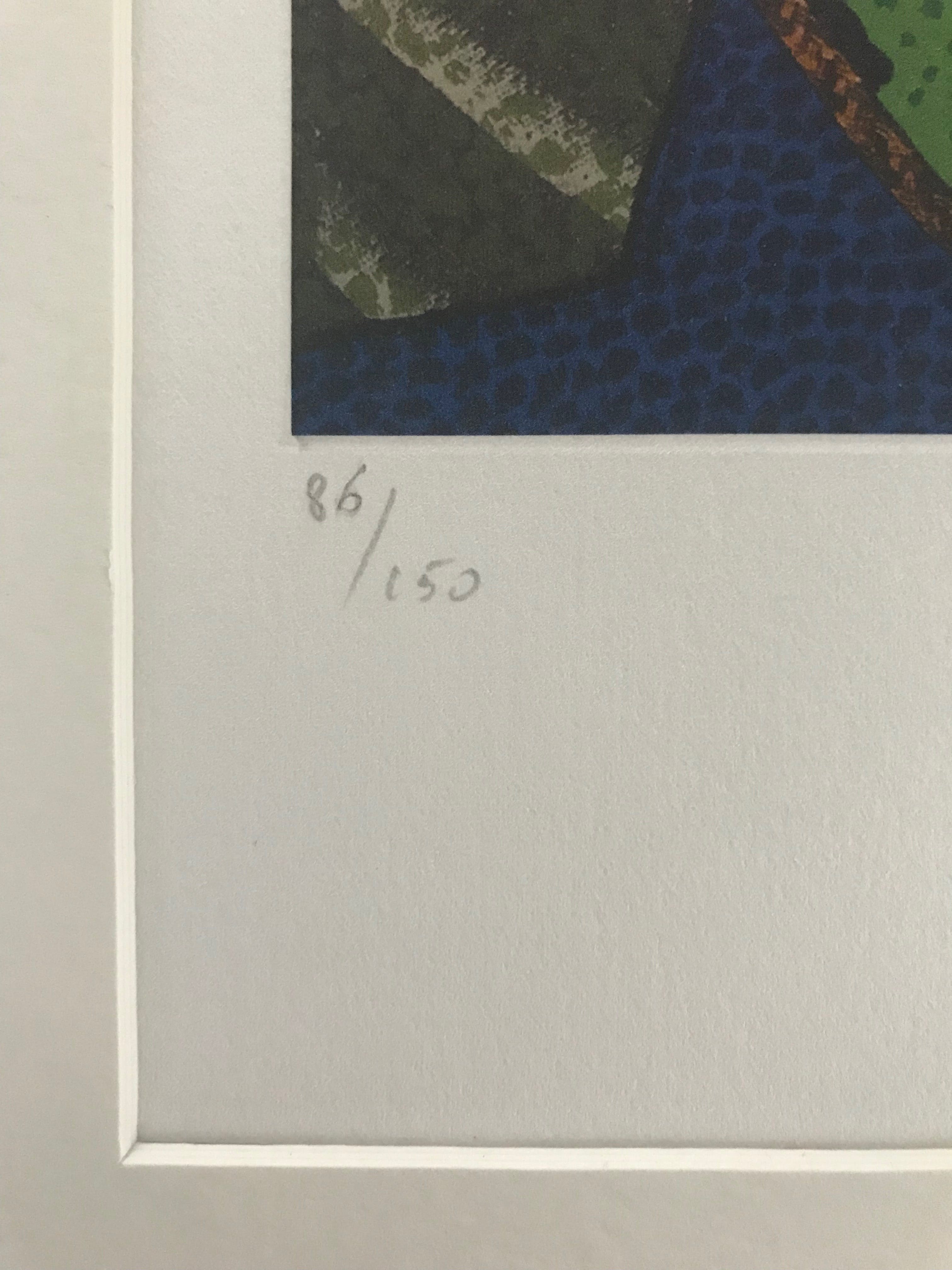 Enrico Baj - Kleurenlitho - Zonder Titel - Gesigneerd - Oplage 150 kopen? Bied vanaf 125!