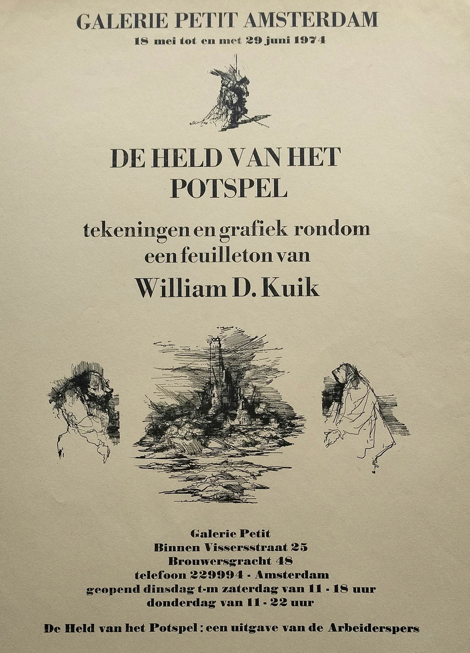 Dirkje Kuik - Affiche Galerie Petit De Held van het Potspel kopen? Bied vanaf 20!