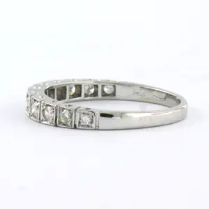 18k gouden ring bezet met single cut geslepen diamant tot. 0.33ct - F/G - VS/SI kopen? Bied vanaf 265!