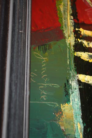 Niet of onleesbaar gesigneerd - abstract 1962 onleesbaar kopen? Bied vanaf 1!