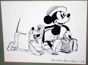 Disney - zeefdruk - Society Dog Show 1939 verkocht voor € 50!