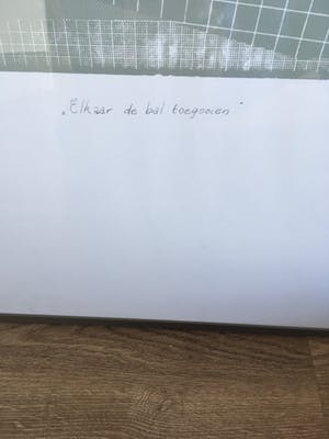 Jos Willems - Zeefdruk ‘ Elkaar de bal toegooien ‘ ingelijst kopen? Bied vanaf 25!