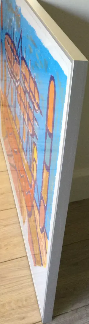 Meertje Kaal - Odysseusboot II | kleuren zeefdruk (13/75) - ingelijst kopen? Bied vanaf 35!