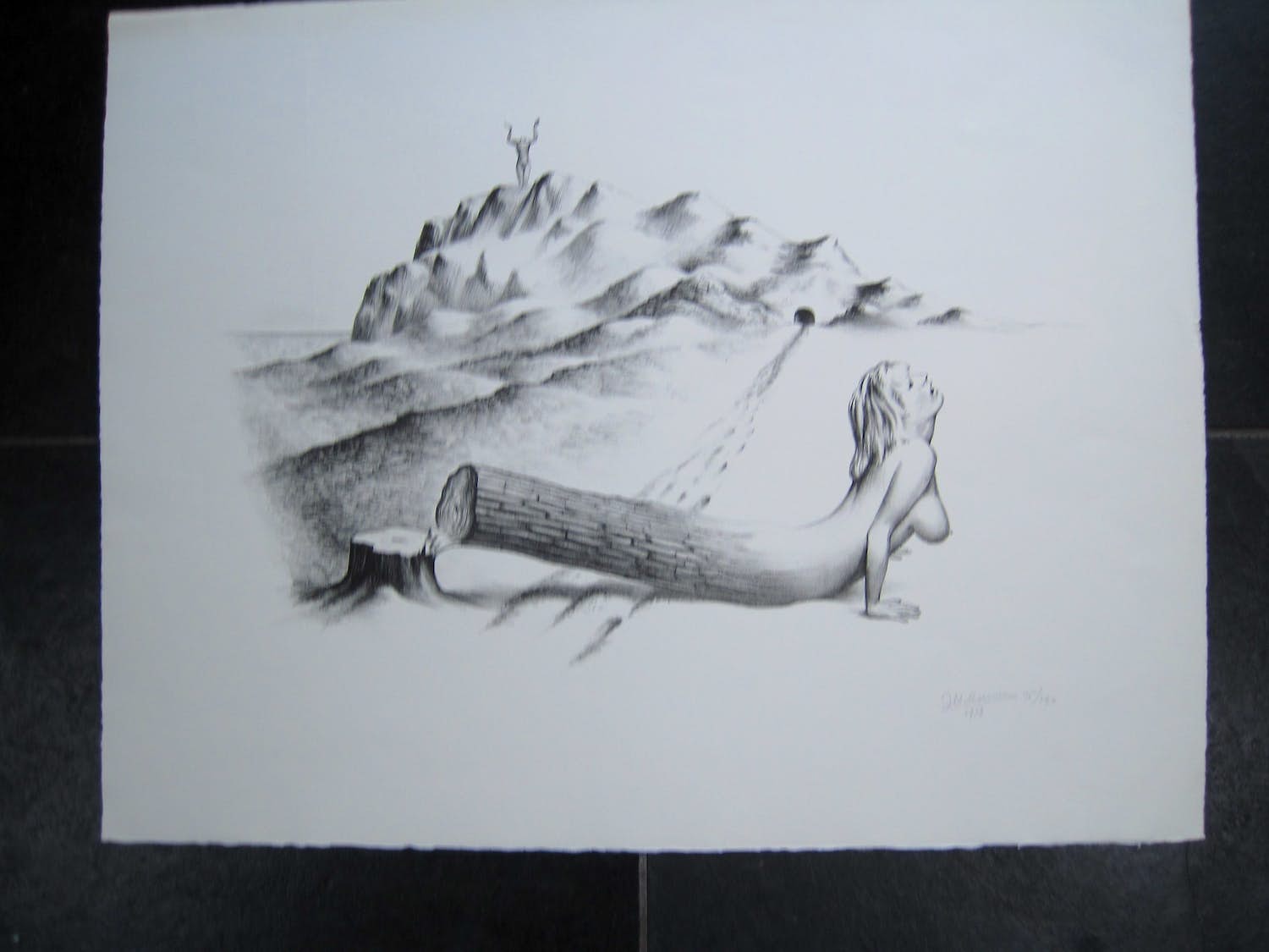 Joop Moesman - Boomvrouw in landschap kopen? Bied vanaf 95!