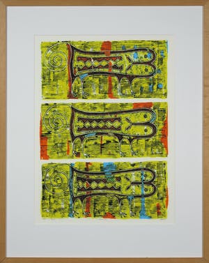 Ans van Dijk - Zeefdruk, Amarillo - Ingelijst kopen? Bied vanaf 20!