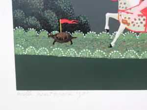 Willem Westbroek - Willem Westbroek Landschap met koets i Hollands landschap, naïeve kunst! kopen? Bied vanaf 125!