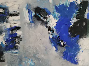 Nico Molenkamp - Masker in blauw kopen? Bied vanaf 1250!