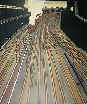 Bruno Vekemans - Litho, Le train verkocht voor € 100!