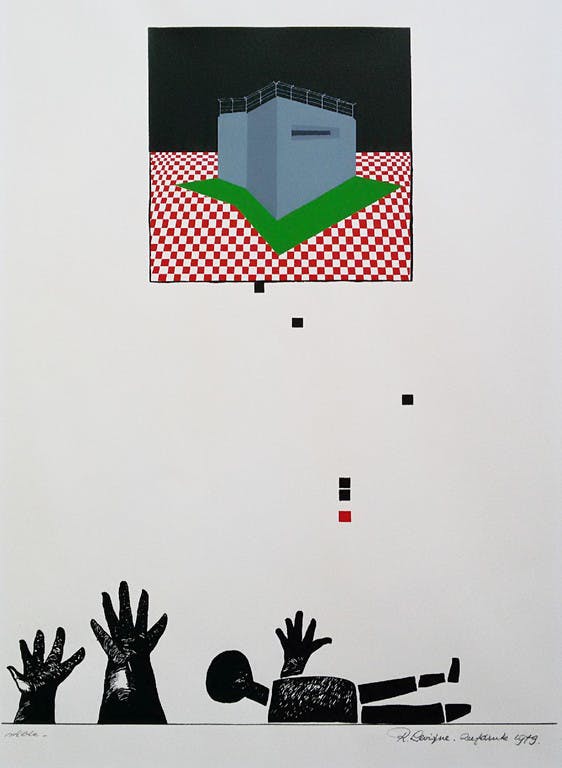 Renaud Levigne - Renaud Levigne - Stilte, zeefdruk kopen? Bied vanaf 30!