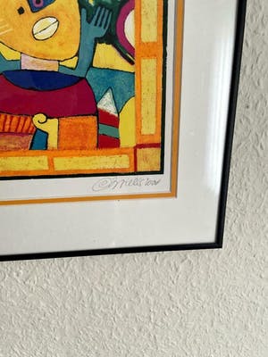 Clemens Briels - heel fraaie zeefdruk , mooi ingelijst kopen? Bied vanaf 80!