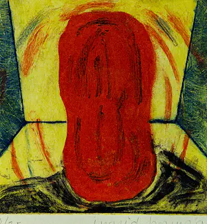 Ingrid Bouws - expressionistische kleuren-ets & aquatint - zeer kleine oplage (25) - 1998 kopen? Bied vanaf 31!