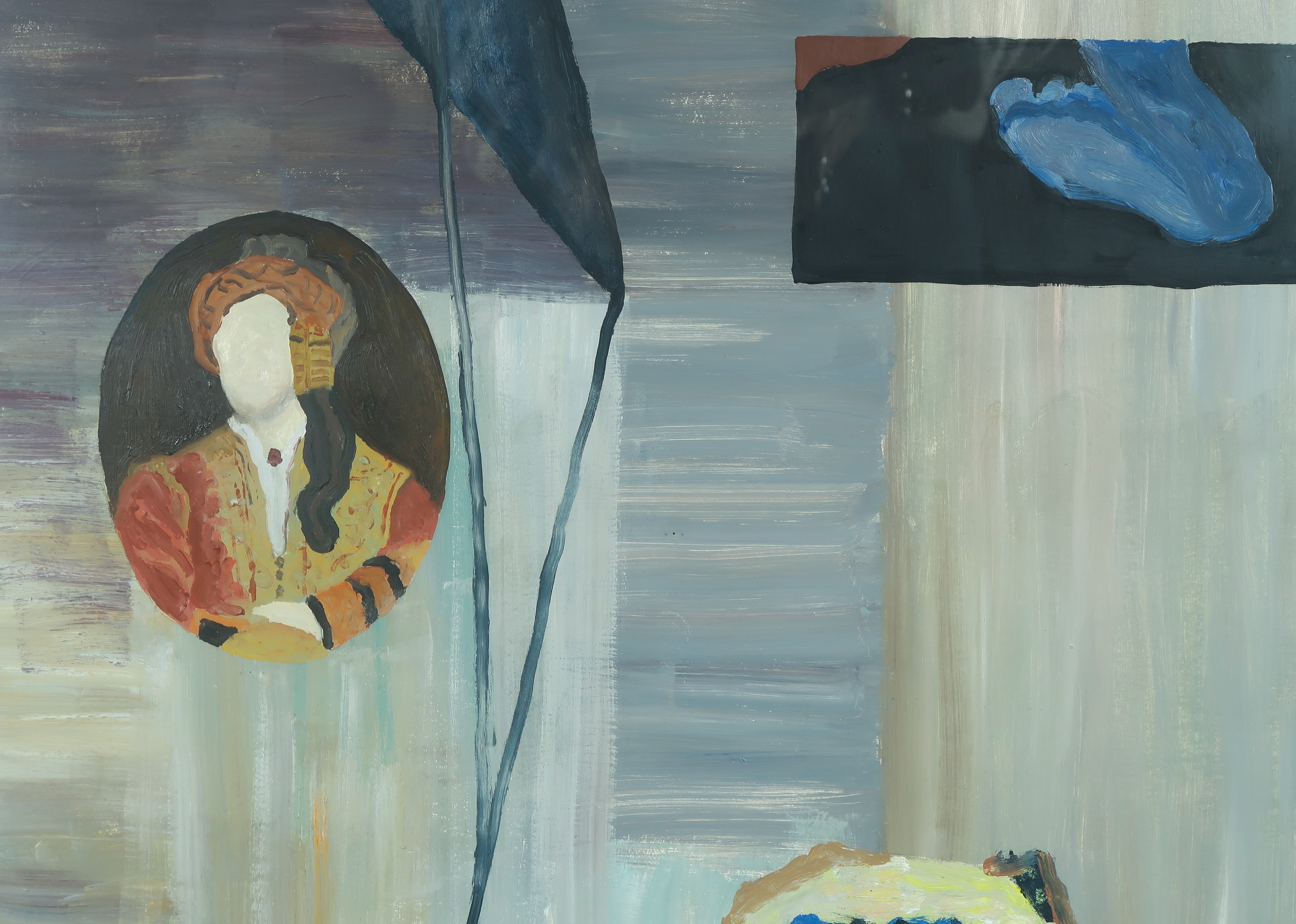 Gerhard Klomberg - Olieverf op papier, For another broken heart - Ingelijst kopen? Bied vanaf 50!