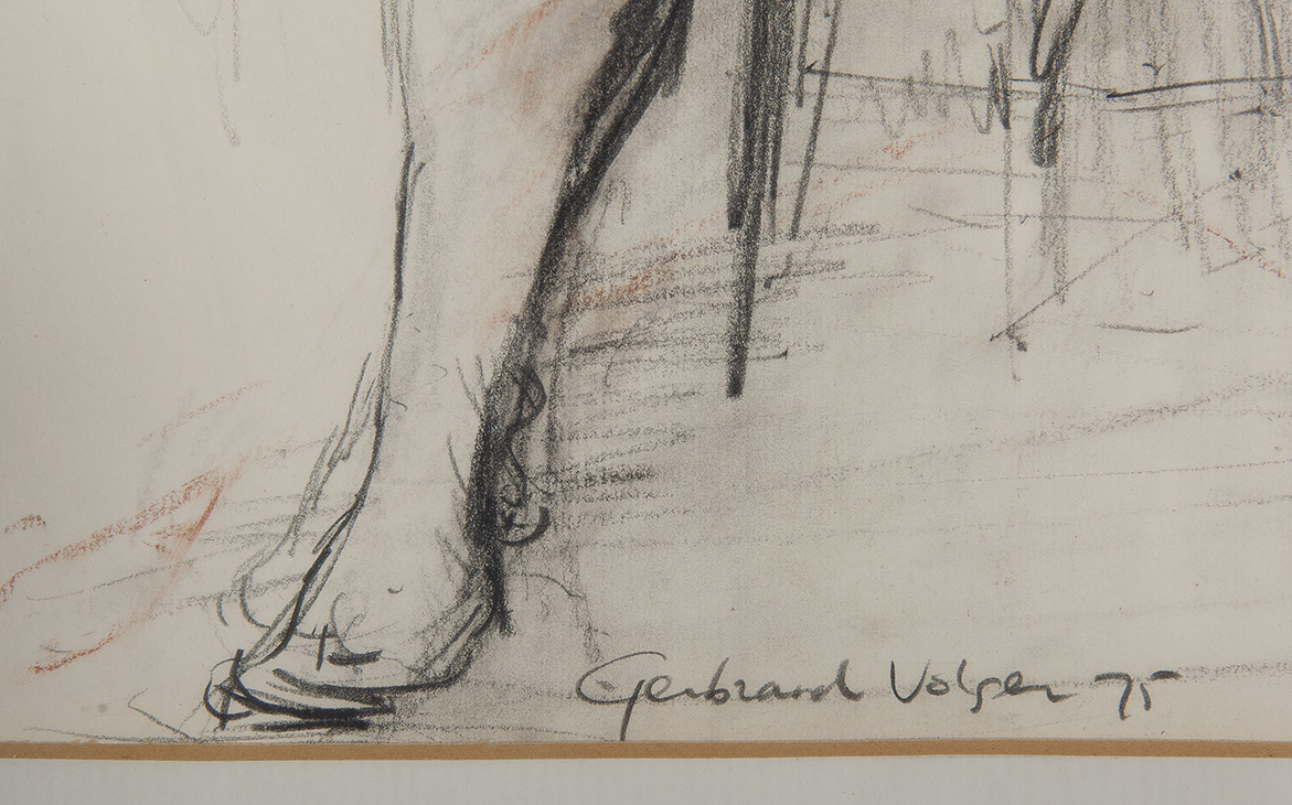 Gerbrand Volger - Naaktstudie 3 - 1975 - Pastelkrijt op papier - gesigneerd m.o. - BKR Amsterdam kopen? Bied vanaf 10!